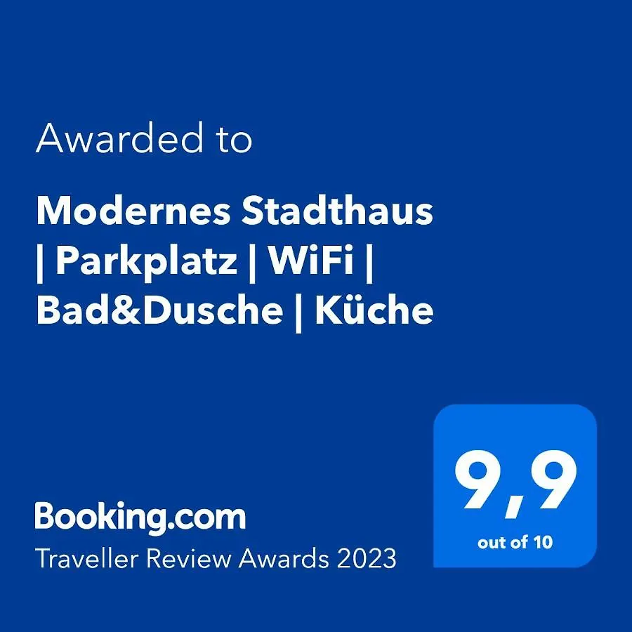 Modernes Stadthaus | Parkplatz | WiFi | Bad&Dusche | Küche Hannover